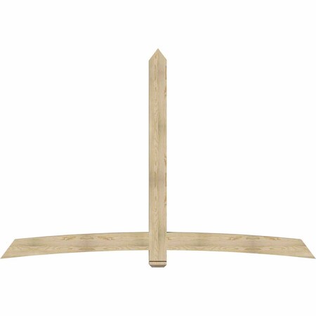 Ekena Millwork Bellingham Rough Sawn Timber Gable Bracket, Douglas Fir, 108"W x 72"H x 4"D x 6"F, 16/12 Pitch GBW108X72X0406BEL00RDF